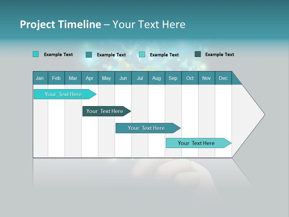 A Person Holding A Cell Phone With A Lot Of Lights Coming Out Of It PowerPoint Template