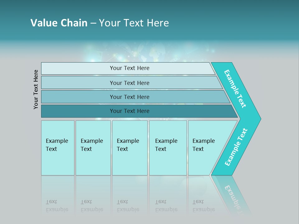 A Person Holding A Cell Phone With A Lot Of Lights Coming Out Of It PowerPoint Template