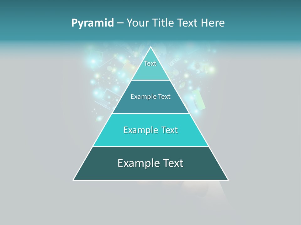 A Person Holding A Cell Phone With A Lot Of Lights Coming Out Of It PowerPoint Template