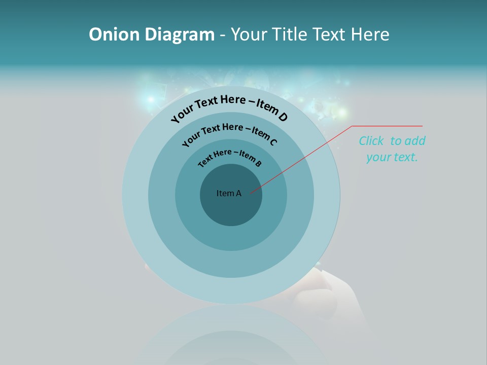 A Person Holding A Cell Phone With A Lot Of Lights Coming Out Of It PowerPoint Template