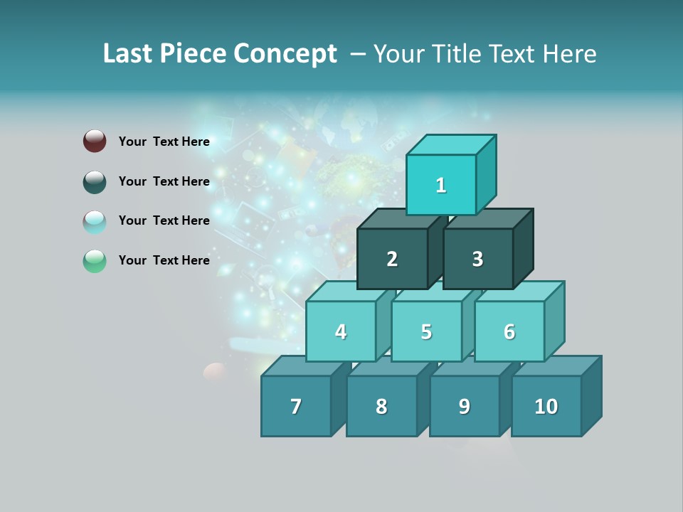 A Person Holding A Cell Phone With A Lot Of Lights Coming Out Of It PowerPoint Template