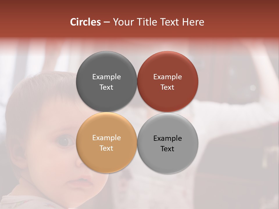 Infant Watching Tired PowerPoint Template