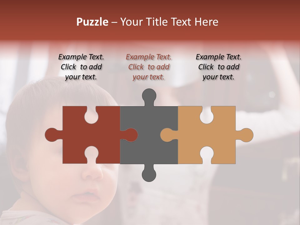 Infant Watching Tired PowerPoint Template