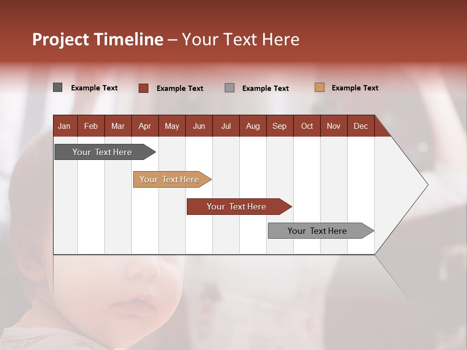 Infant Watching Tired PowerPoint Template