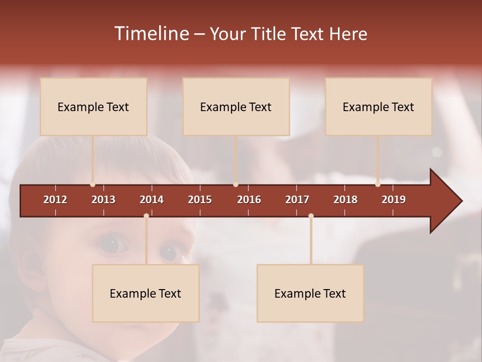 Infant Watching Tired PowerPoint Template