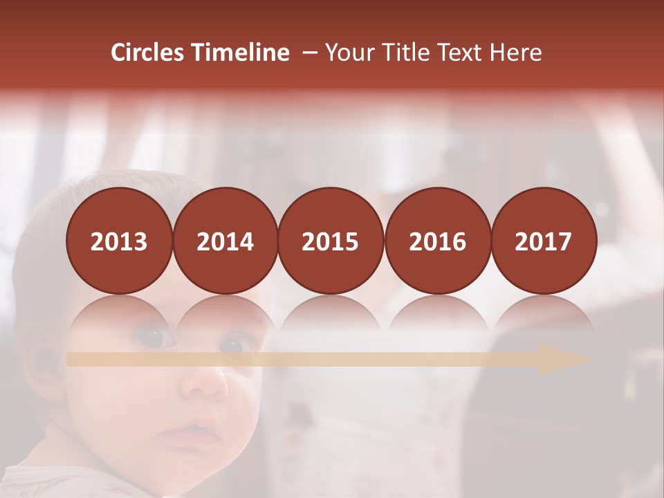 Infant Watching Tired PowerPoint Template