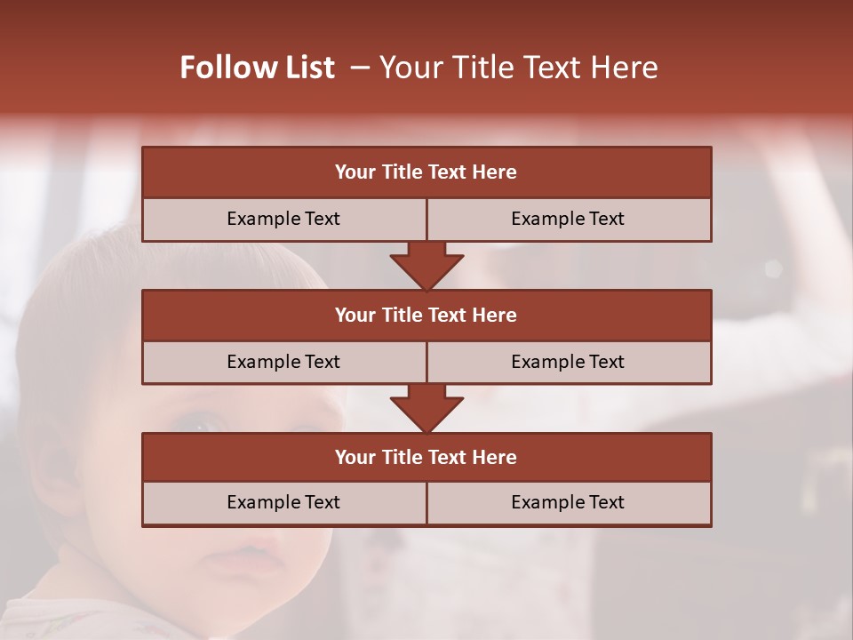 Infant Watching Tired PowerPoint Template