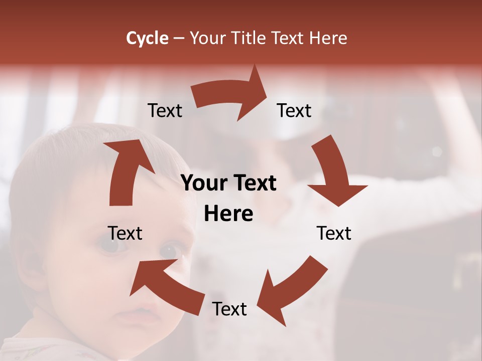 Infant Watching Tired PowerPoint Template