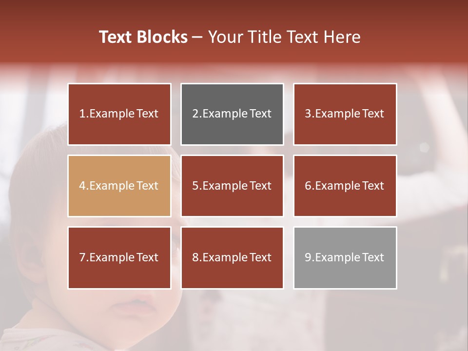 Infant Watching Tired PowerPoint Template