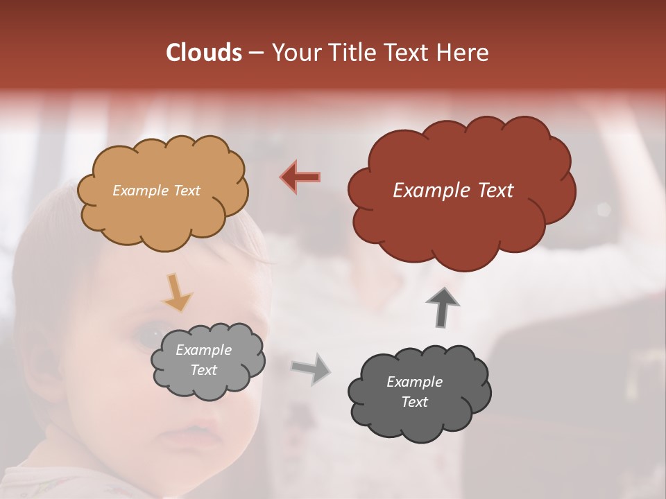 Infant Watching Tired PowerPoint Template