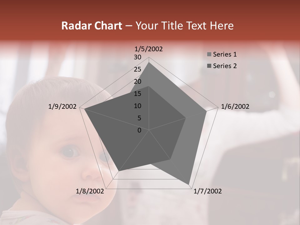 Infant Watching Tired PowerPoint Template