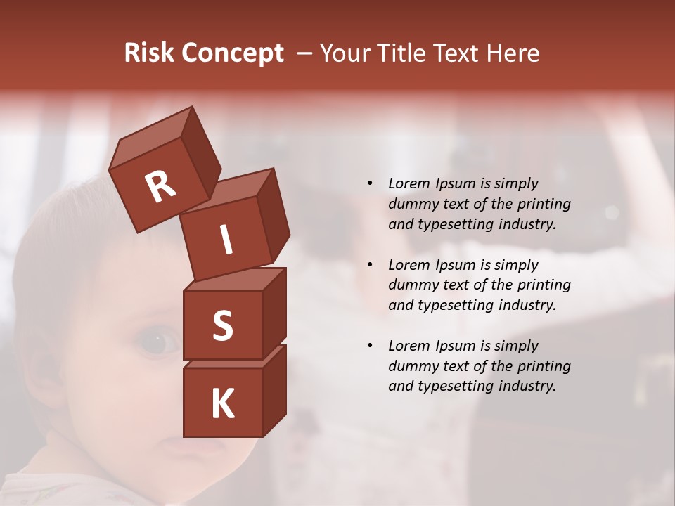 Infant Watching Tired PowerPoint Template