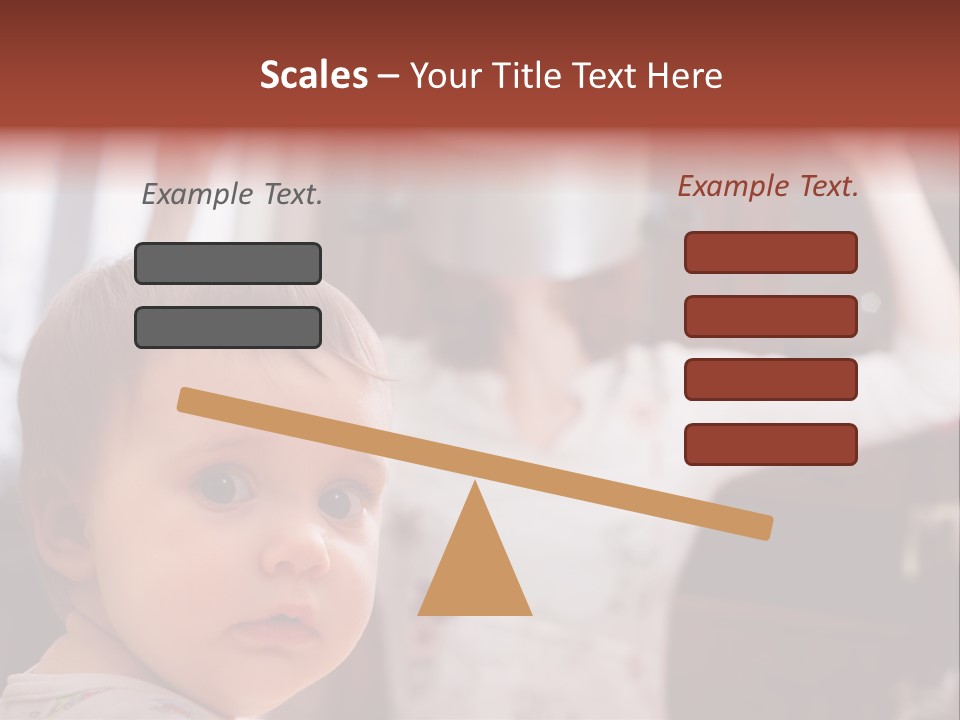 Infant Watching Tired PowerPoint Template