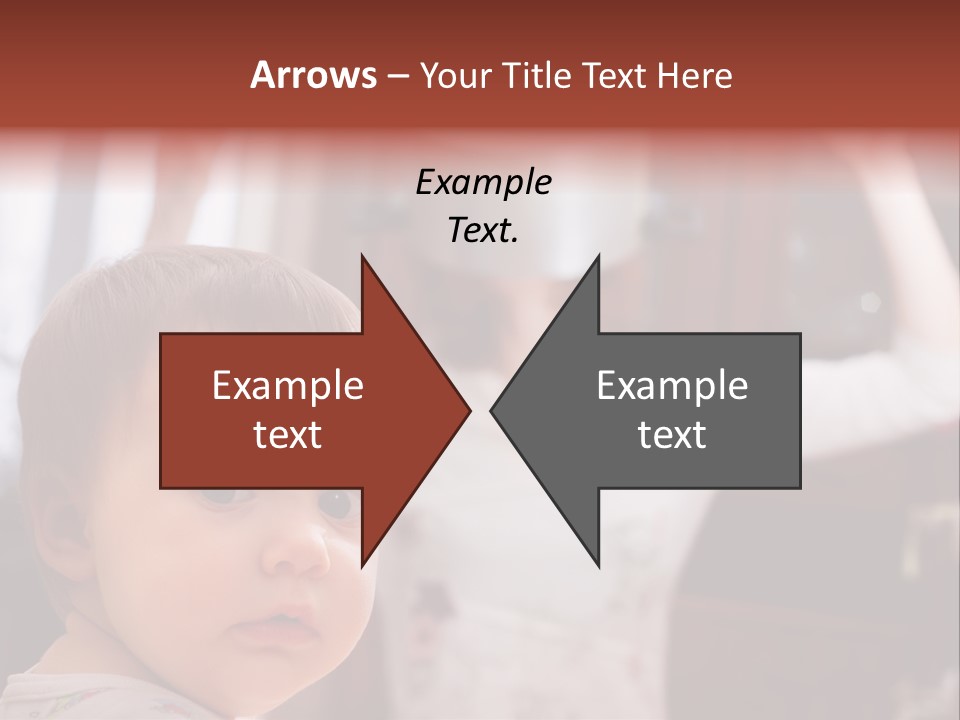Infant Watching Tired PowerPoint Template