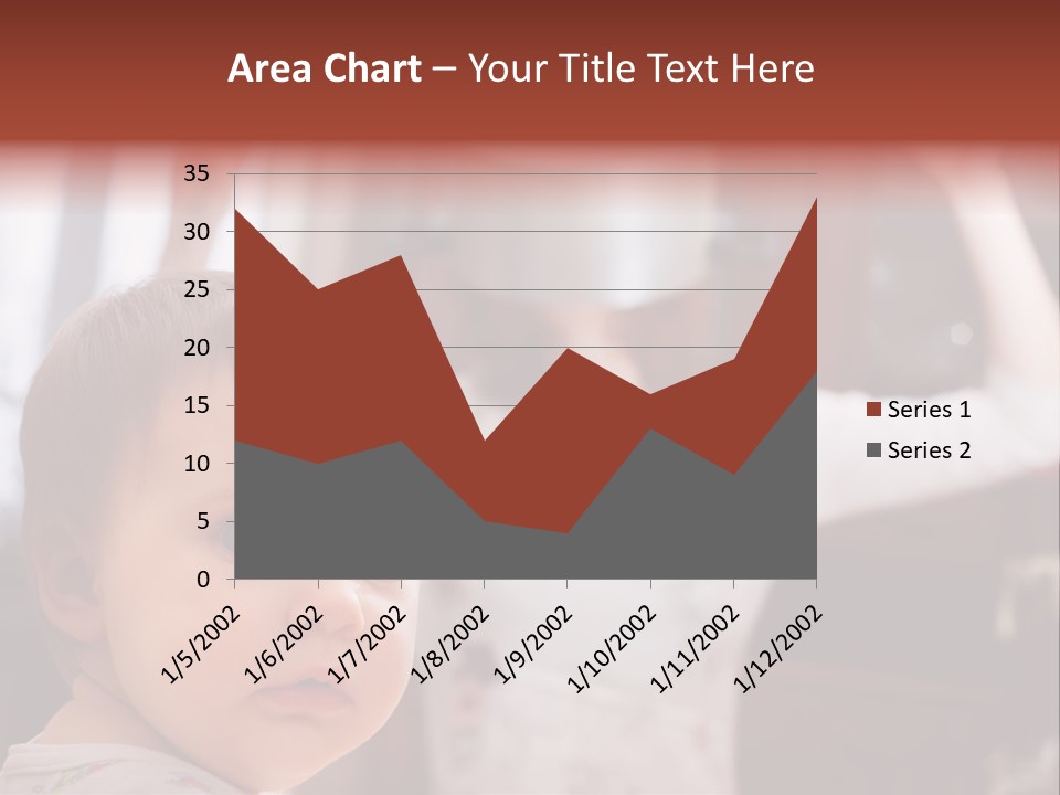 Infant Watching Tired PowerPoint Template