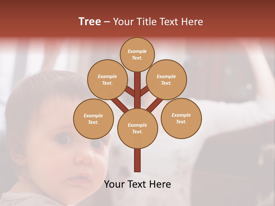 Infant Watching Tired PowerPoint Template