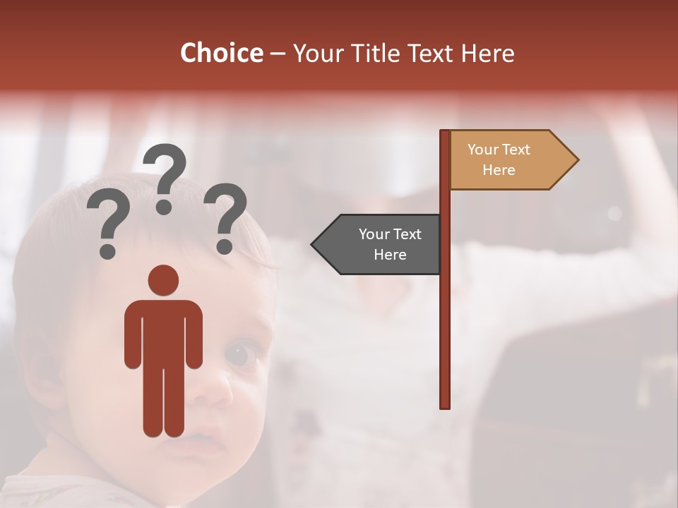 Infant Watching Tired PowerPoint Template