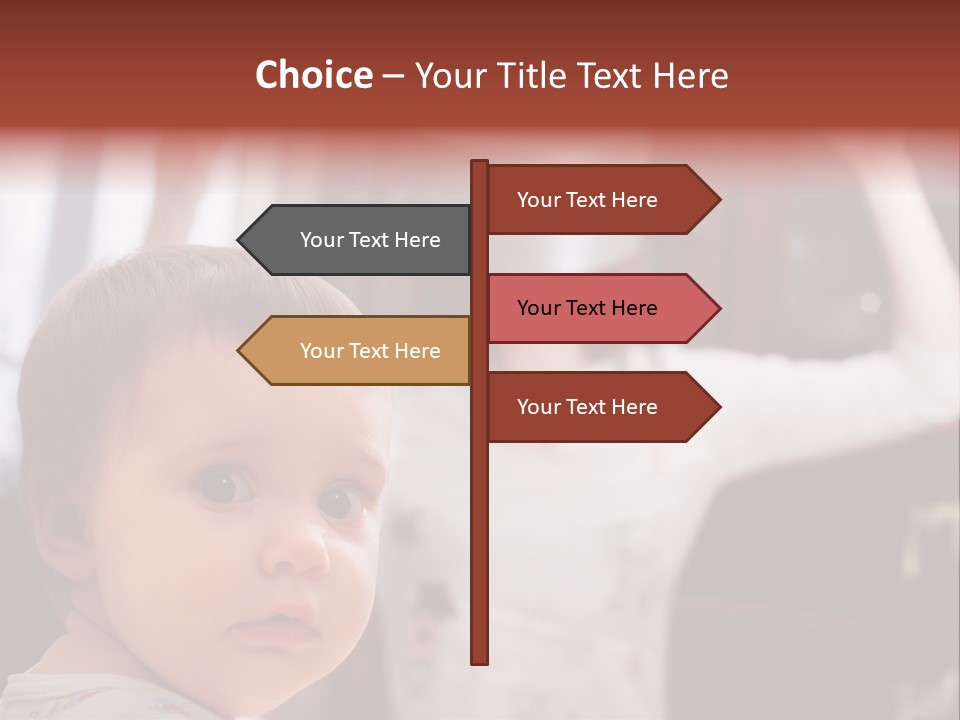 Infant Watching Tired PowerPoint Template