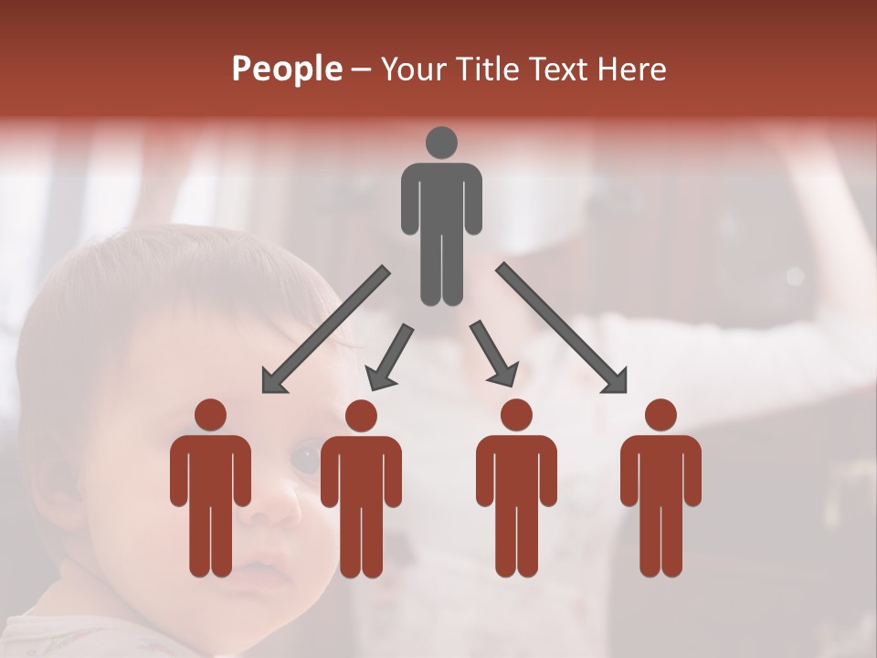 Infant Watching Tired PowerPoint Template