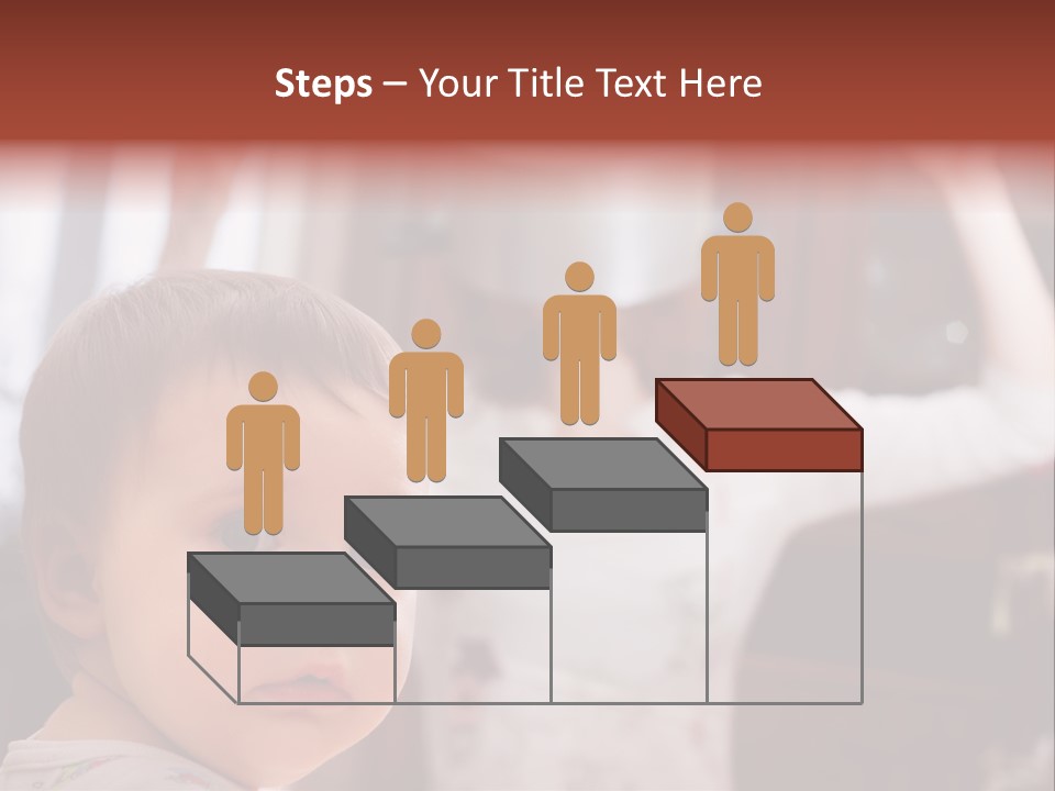 Infant Watching Tired PowerPoint Template