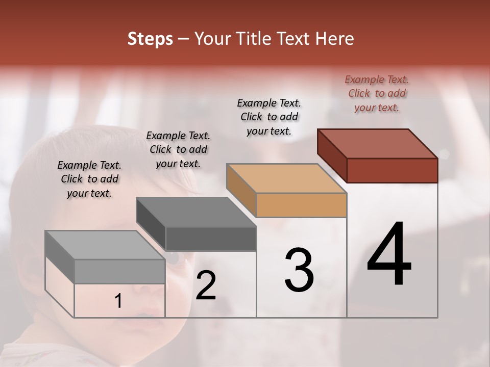 Infant Watching Tired PowerPoint Template