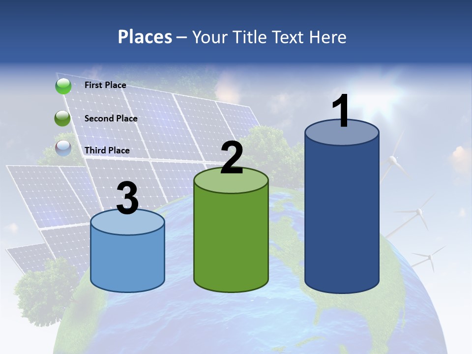 Sun Blue Sunlight PowerPoint Template