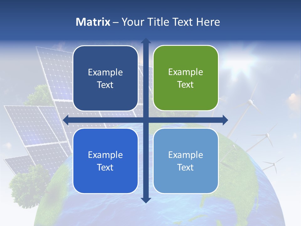 Sun Blue Sunlight PowerPoint Template