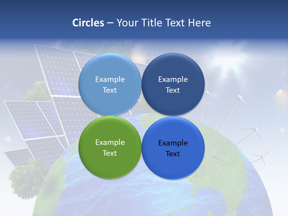 Sun Blue Sunlight PowerPoint Template
