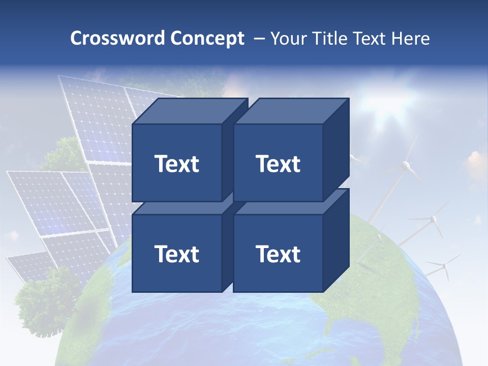 Sun Blue Sunlight PowerPoint Template