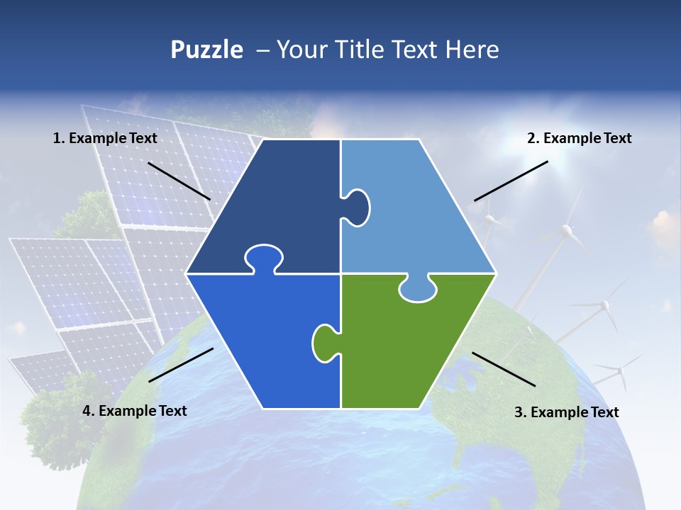 Sun Blue Sunlight PowerPoint Template