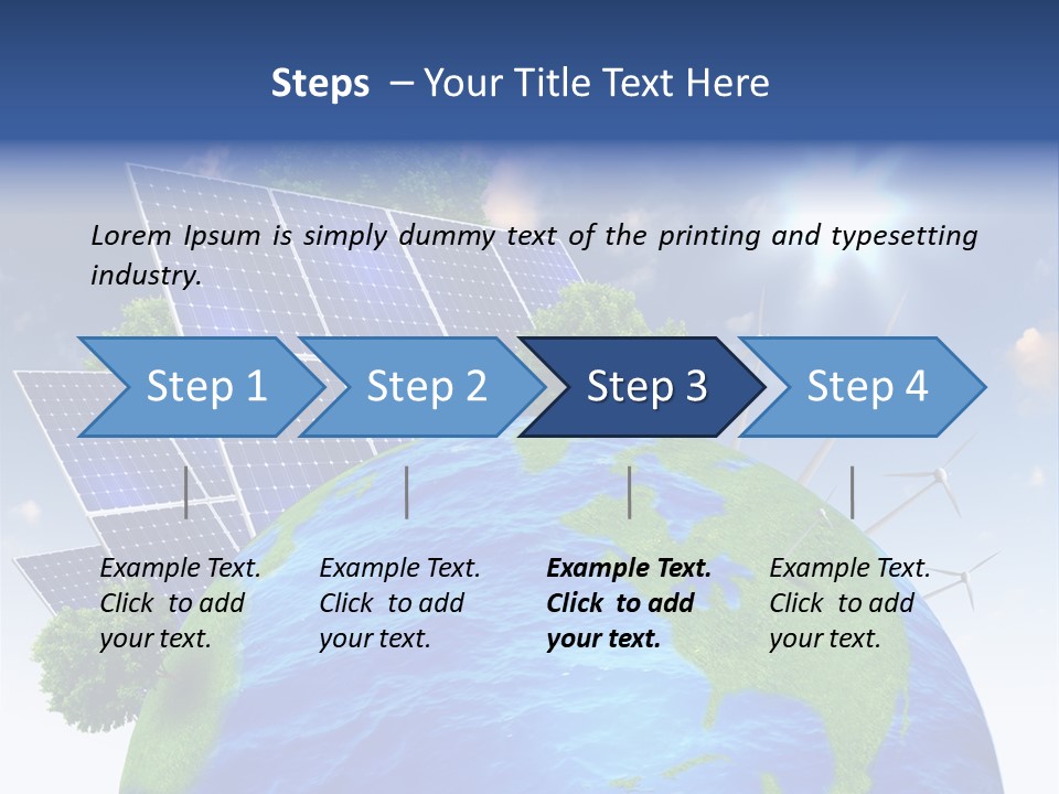Sun Blue Sunlight PowerPoint Template