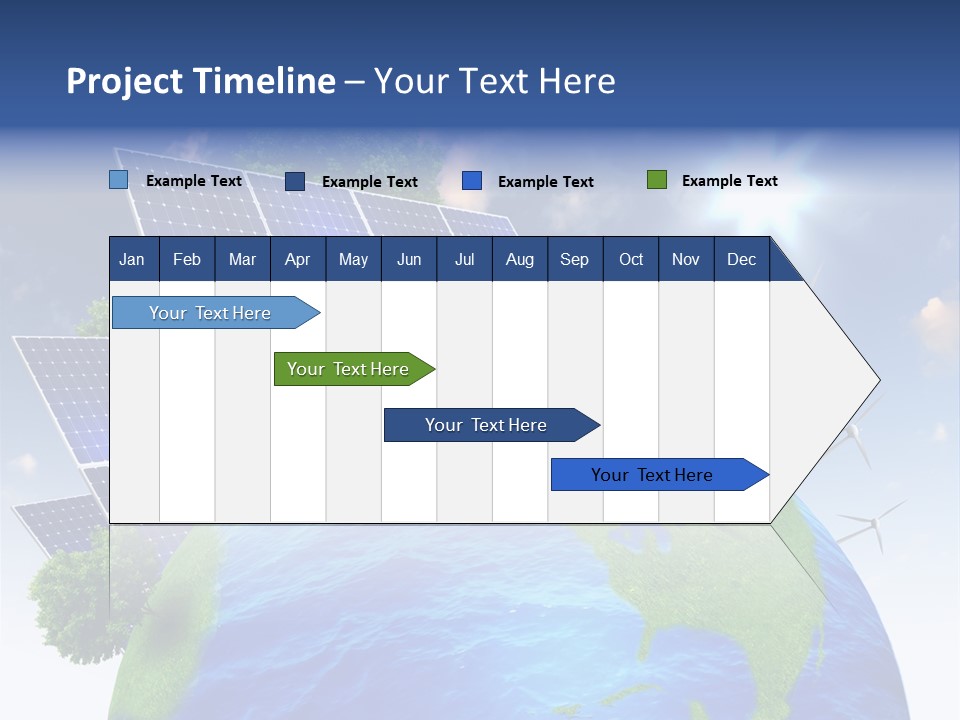 Sun Blue Sunlight PowerPoint Template