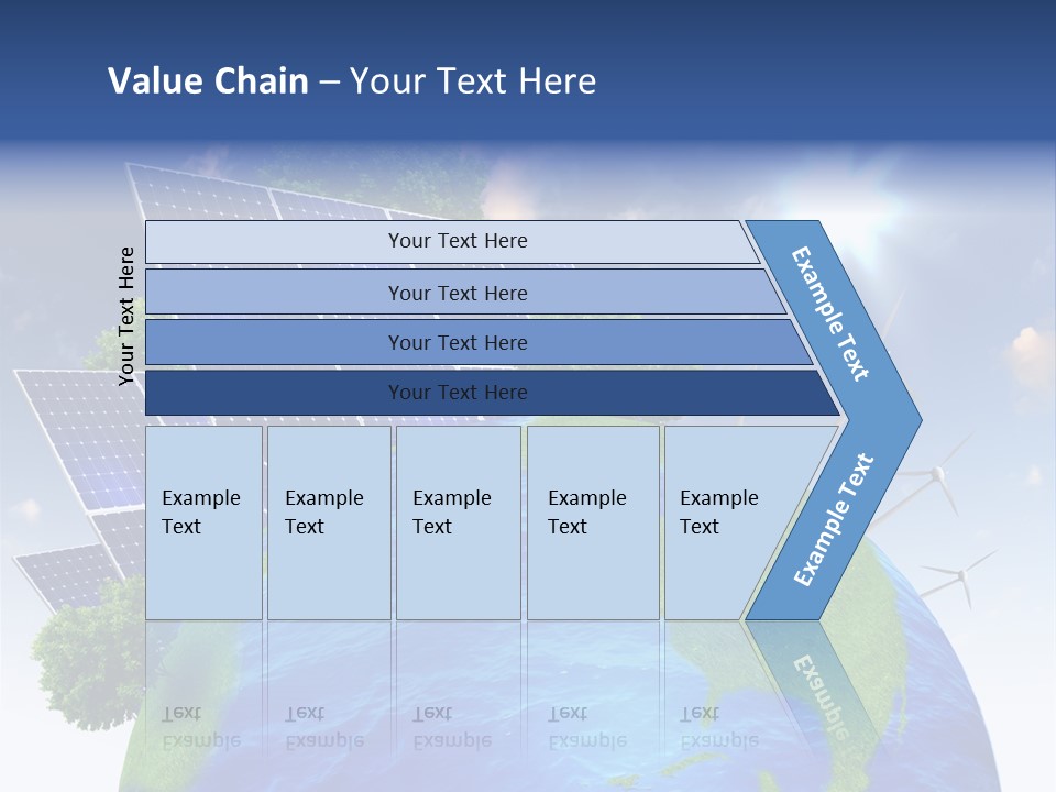 Sun Blue Sunlight PowerPoint Template