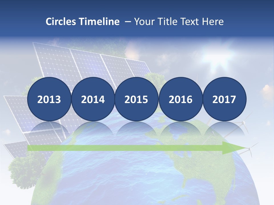 Sun Blue Sunlight PowerPoint Template