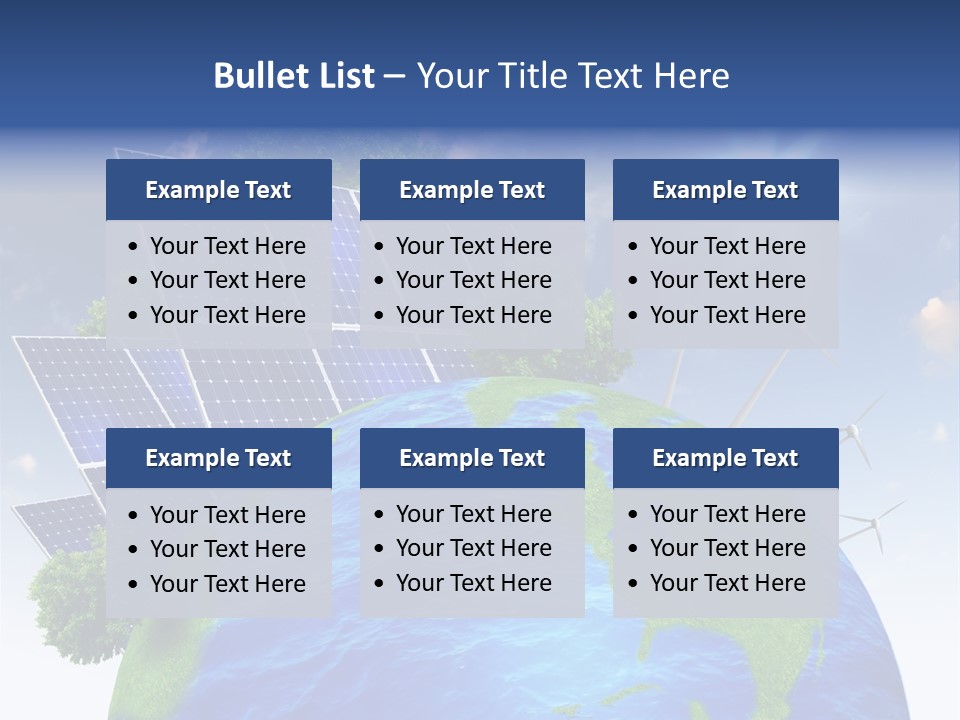 Sun Blue Sunlight PowerPoint Template