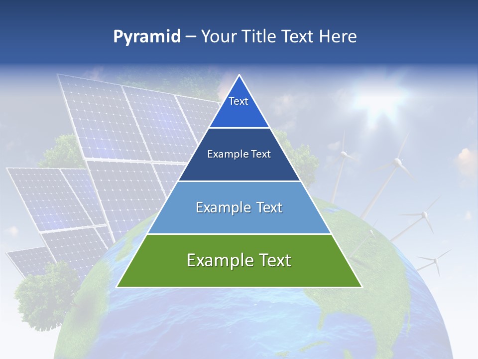 Sun Blue Sunlight PowerPoint Template