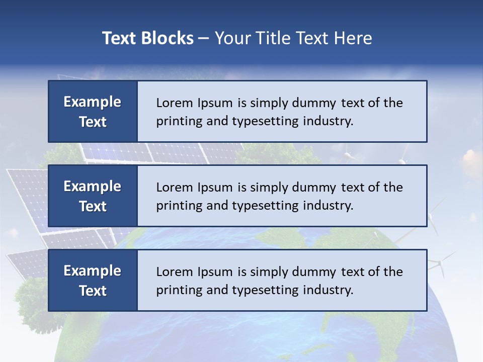 Sun Blue Sunlight PowerPoint Template