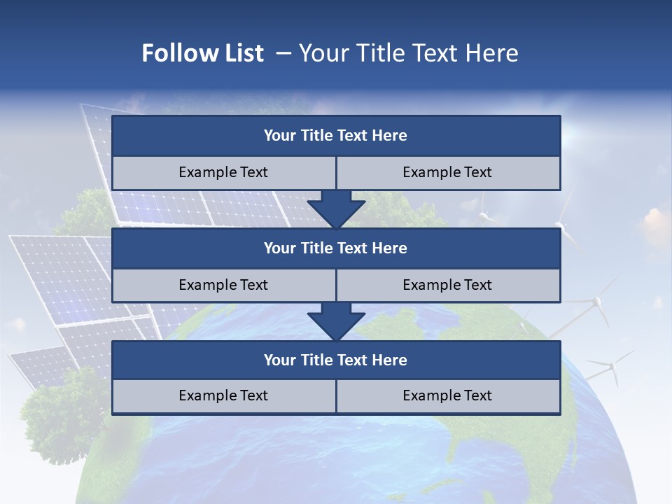 Sun Blue Sunlight PowerPoint Template