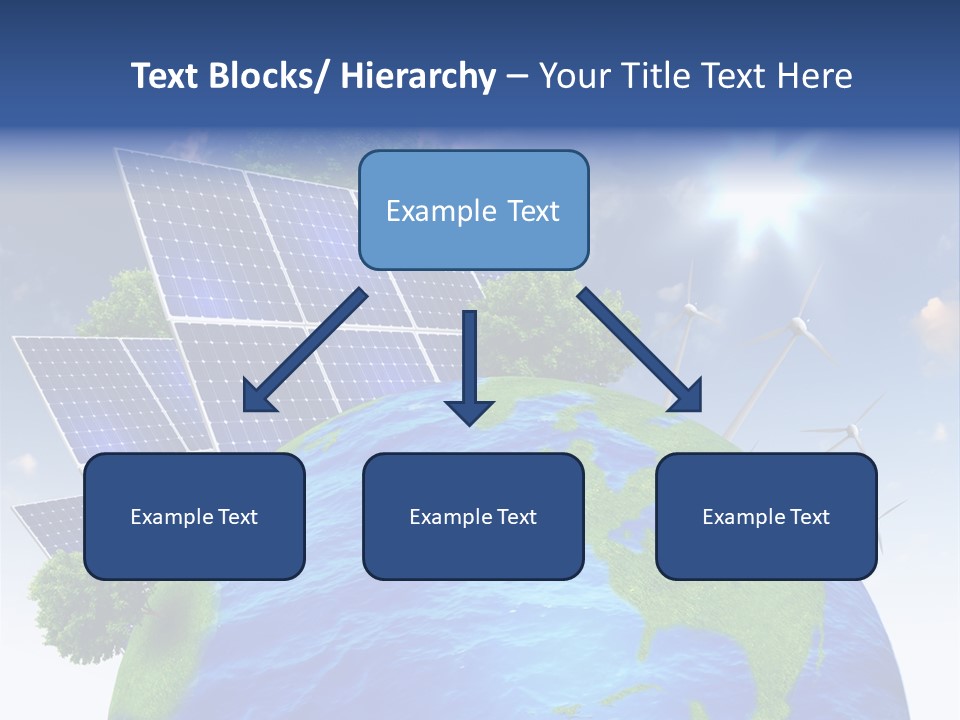 Sun Blue Sunlight PowerPoint Template