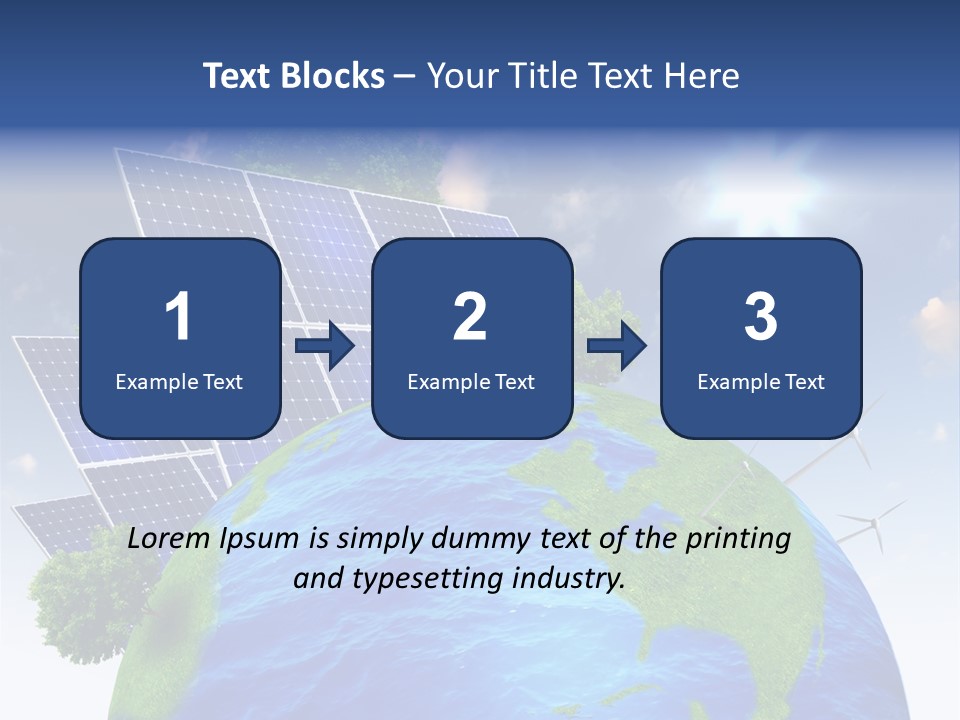 Sun Blue Sunlight PowerPoint Template