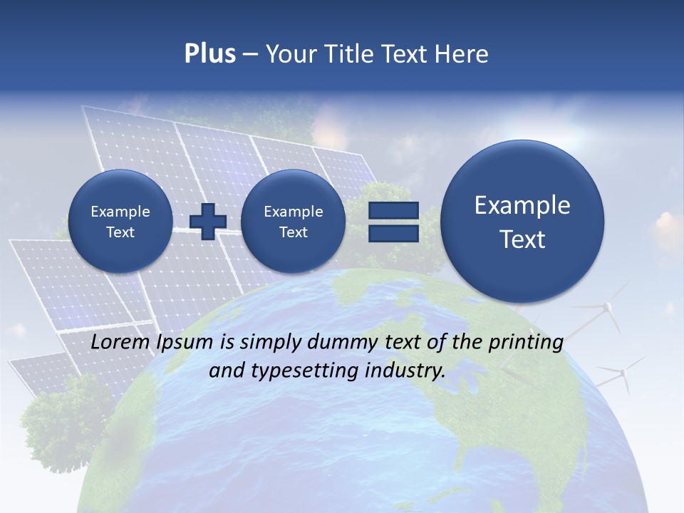 Sun Blue Sunlight PowerPoint Template
