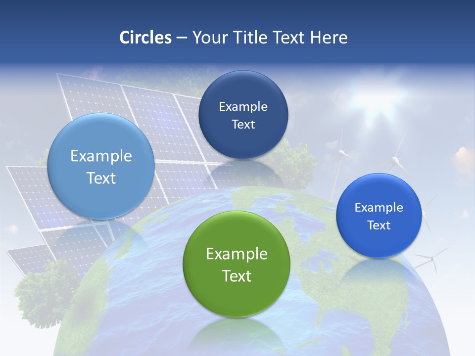 Sun Blue Sunlight PowerPoint Template
