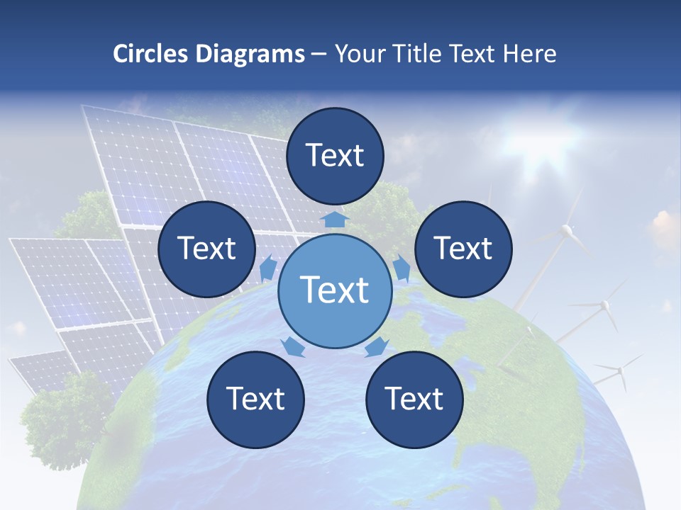 Sun Blue Sunlight PowerPoint Template