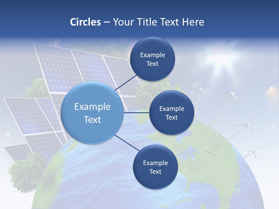 Sun Blue Sunlight PowerPoint Template