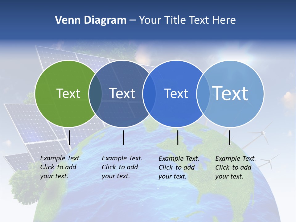 Sun Blue Sunlight PowerPoint Template