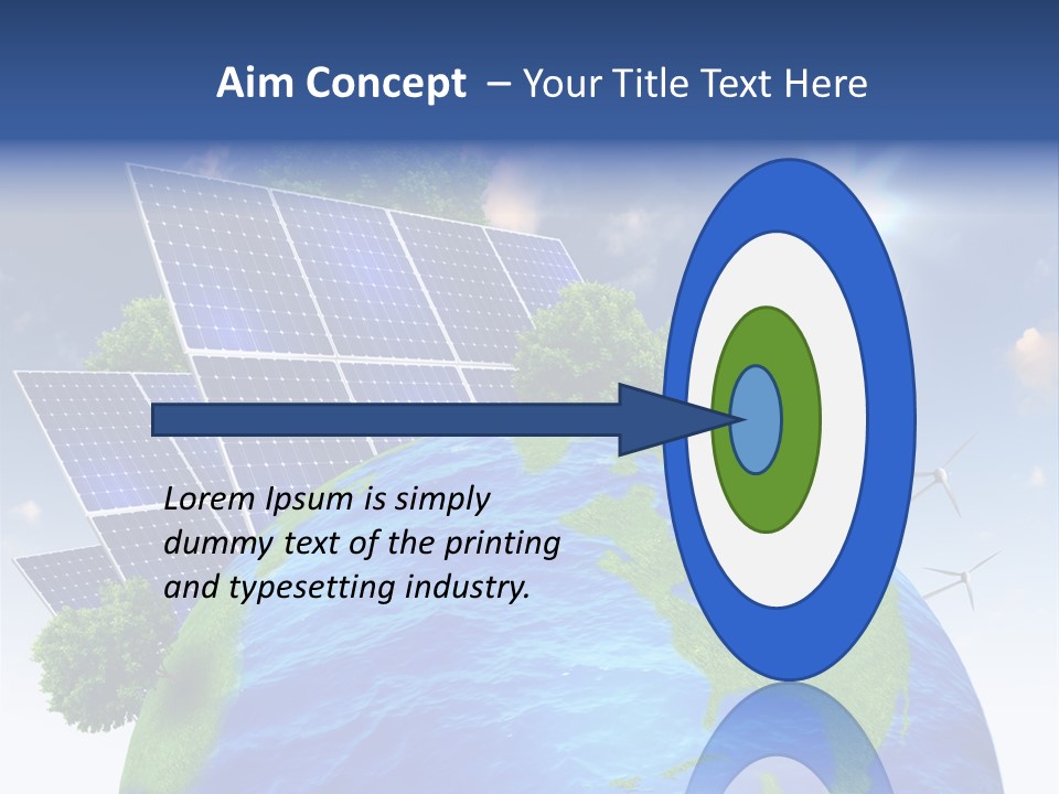 Sun Blue Sunlight PowerPoint Template