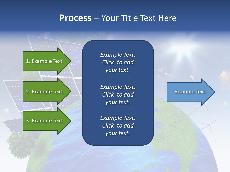 Sun Blue Sunlight PowerPoint Template