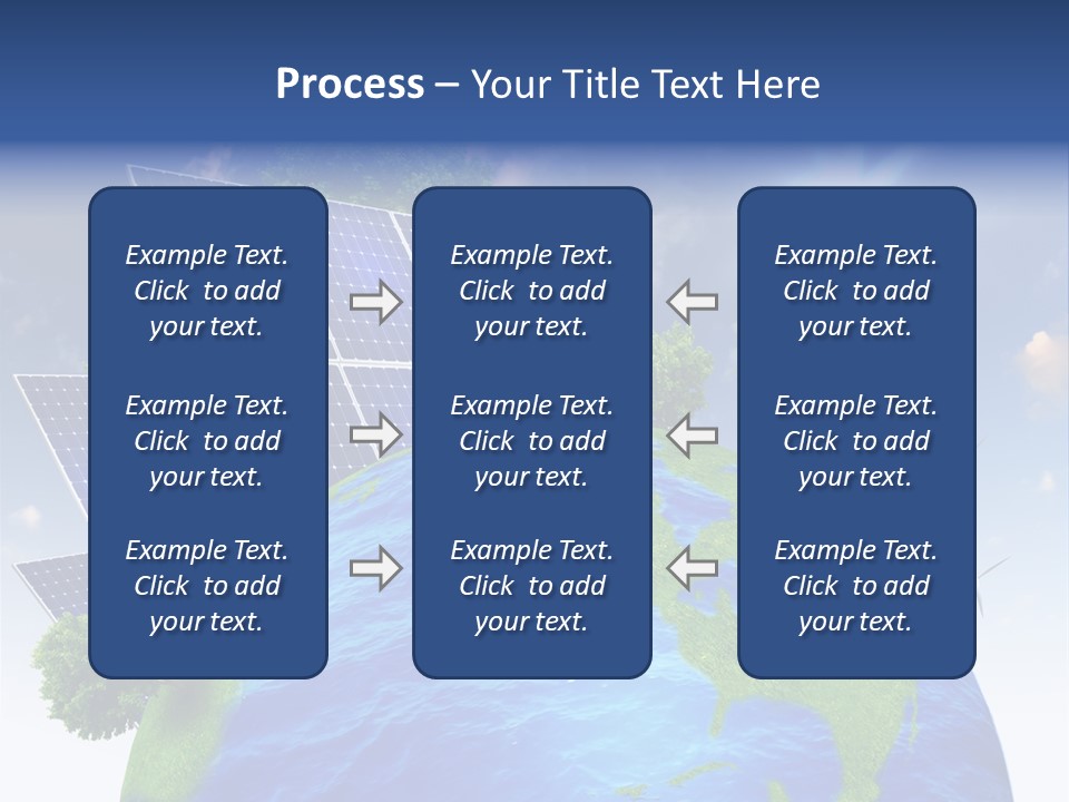 Sun Blue Sunlight PowerPoint Template
