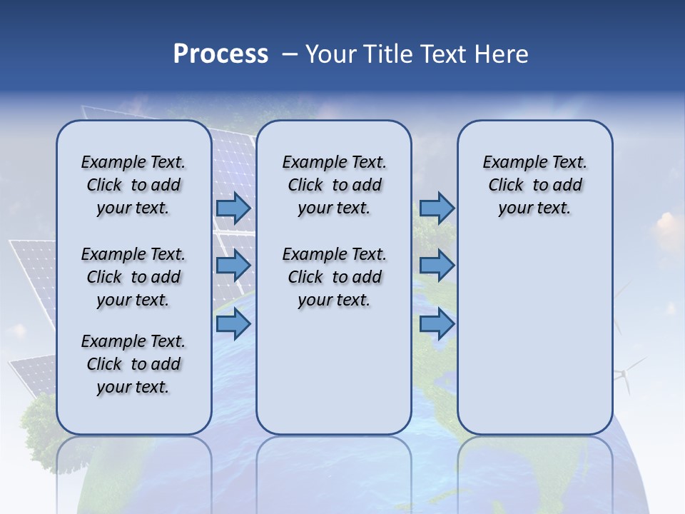 Sun Blue Sunlight PowerPoint Template