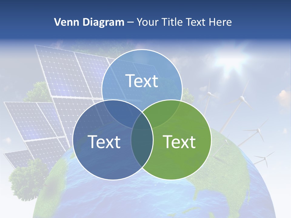 Sun Blue Sunlight PowerPoint Template